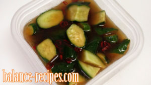 ピリ辛きゅうりのにんにくわさび醤油漬け